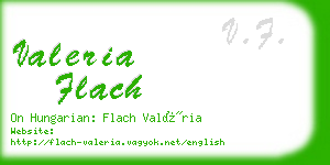 valeria flach business card